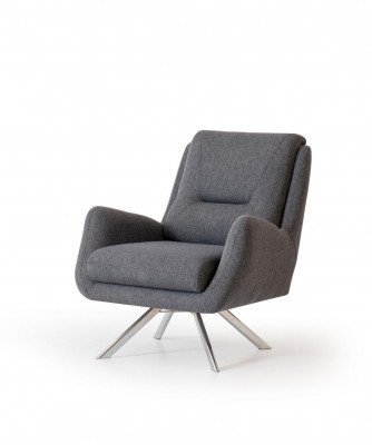 Fauteuil moderne de luxe dans le salon du club design gris.