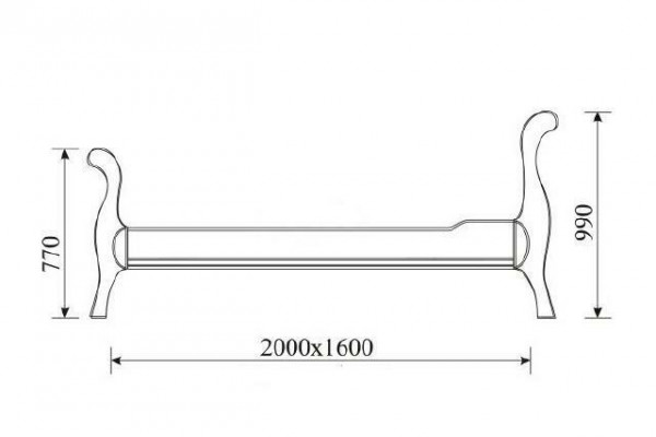 Lit style colonial en vrai bois massif 160/180x200cm Lits Lit double nouvel OB de mariage