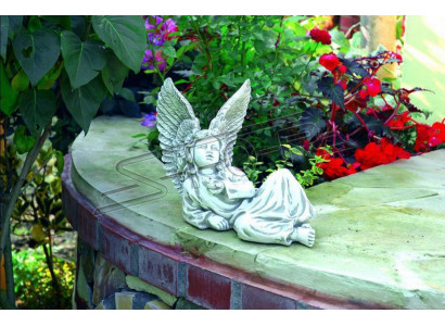 Ange 27cm Design Figur Skulptur Figure Statue Figuren Dekorative Statuen de Jardin