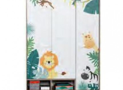 Armoire à vêtements Armoire Design Filles Chambre d'enfants Armoires Armoire en bois