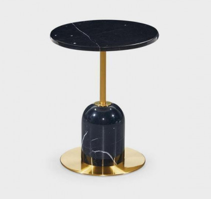 Table basse noire de designer Table d'appoint Salon Mobilier de luxe Table