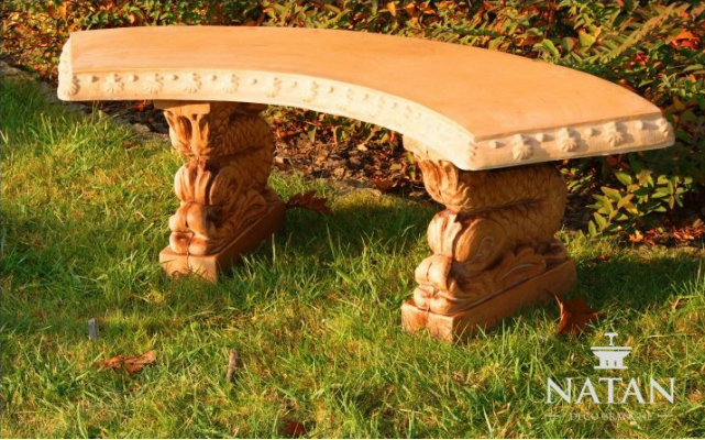 Banc Siège Mobilier Patio Jardin Coin Tranquille Siège en Béton Tabouret Romain