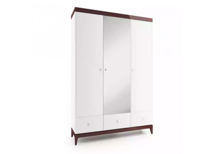 Armoire brillante de designer Armoires de chambre en bois de luxe blanc.