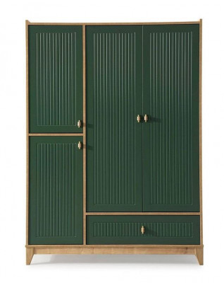 Armoire verte de luxe en bois pour enfants pour la chambre nouveauté