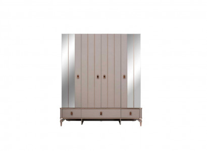 Armoire armoire pour enfants armoire en bois Armoire bois Beige Miroir