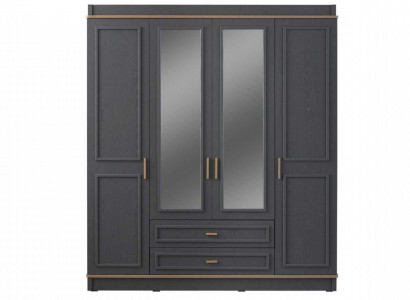 Armoire Armoire pour enfants Armoire en bois Miroir Armoire en bois gris