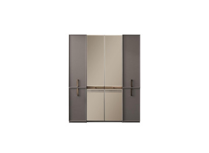 Armoire Armoire Armoire en Bois Gris Miroir