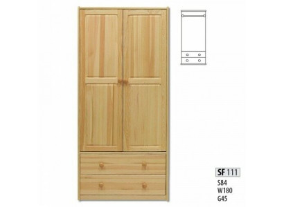 Armoire Armoire en pin Armoire en bois massif Armoire de chambre solide Armoires nouvelles