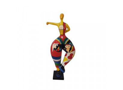 Figure abstraite Statue de couleurs Statues peintes Sculptures 132cm XXL Statue en plastique