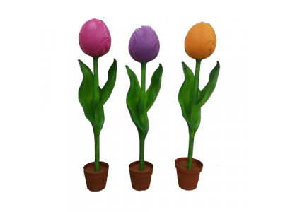 Fleur 190cm Tulipe Jardin Design Plante Sculpture Abstraite Statues 190cm Sélectionnables