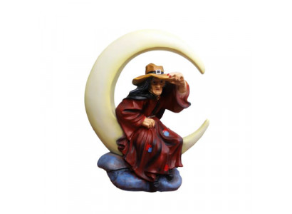 Figure décorative statue sculpture 80 cm statues sculptures de sorcière lune nouvelle P133