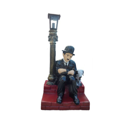 Lampe Luminaire Figurine Statue Sculpture 70cm Statues Sculptures Charlie Chaplin P3