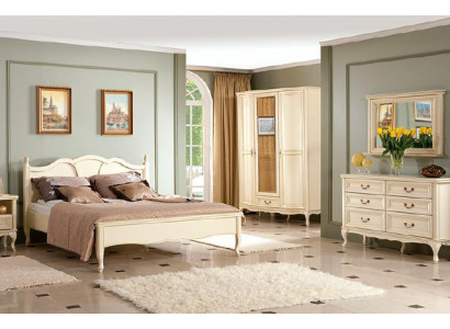 Chambre à coucher Ensemble de lit Commode Armoire Table de chevet Mobilier italien neuf