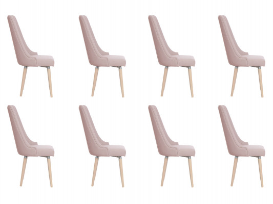 8x Chaises Chaise Rembourrage Moderne Set Design Lehn Suite Fauteuil Complet neuf