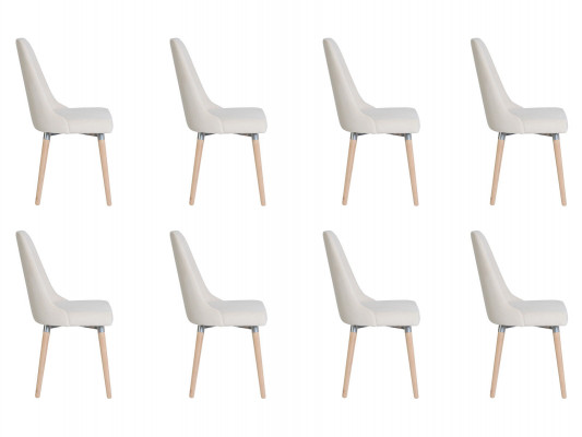 8x Chaises de siège rembourrées design Voir ensemble de chaises de fauteuil de salon de club