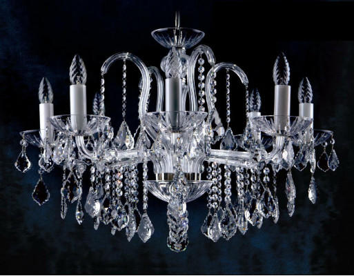 Lustre Lampe Lampes Lumières en Cristal Bohême Couvercle Chandelier