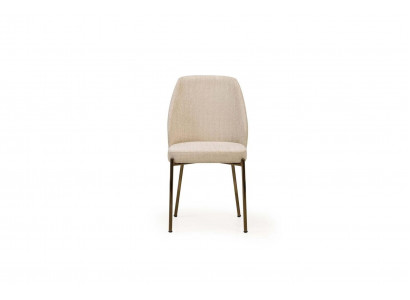 Chaises de salle à manger exclusives en beige - Ensemble complet de 6 chaises de cuisine rembourrées