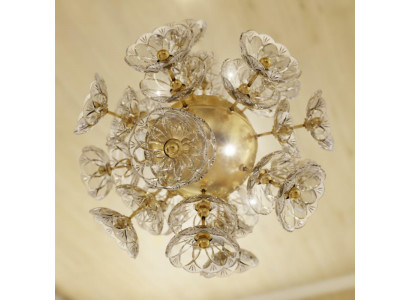 Lustre en cristal Plafonnier lampe suspendue Élite Bohême Fleur Nouveau