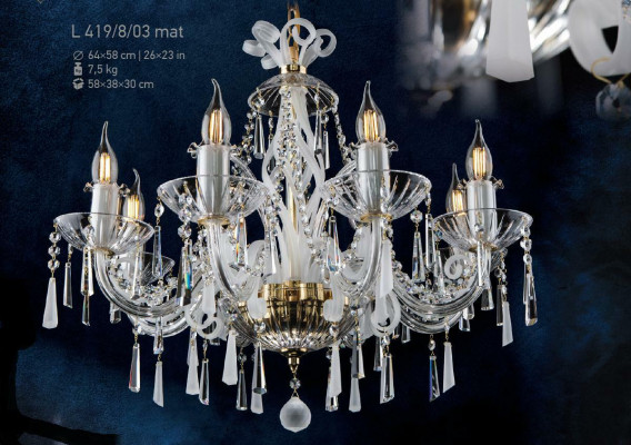 Lustre en cristal lumineux suspendu Lumière au plafond Lumière de plafond Bohême