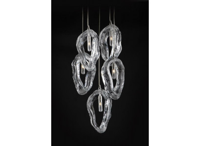 Lustre en cristal Plafonnier Lampe suspendue Lumière Elite Bohême Coquillages