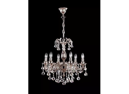 Lustre Lampe Luminaire classique de luxe Salon Chrome Cristal