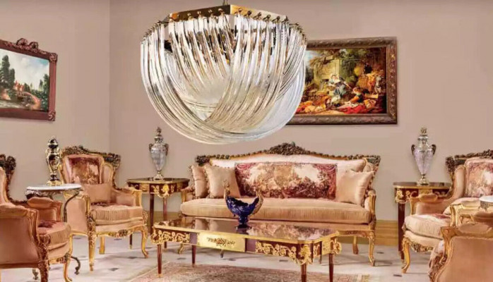 Lustre Salon Luxe Plafonnier Lustre en Cristal