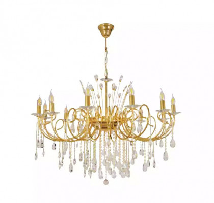 Lustre Luminaire Lampe Salon Or Verre Luxe Plafonnier Lampes