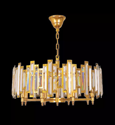 Lustre Lustre en cristal neuf Lampe or Salon de luxe