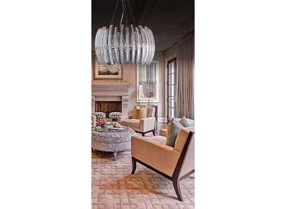 Lustre suspension lampe Salon brillant Cristal nouveau luxe