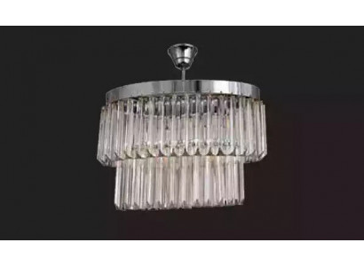 Salon Lustre Cristal Plafonnier neuf gris Moderne