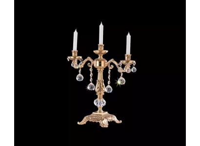 Chandelier bougeoir bougeoir porte-bougie bougeoir en or de table