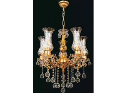 Plafonnier de luxe en or Lustre Lustre Luminaire Lustre en cristal Art