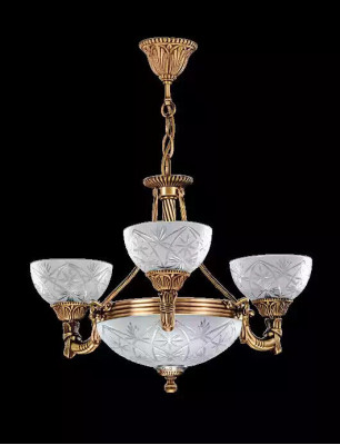 Lustre Lampe de plafond Lustre Plafonnier Lampe Verre Gris Or