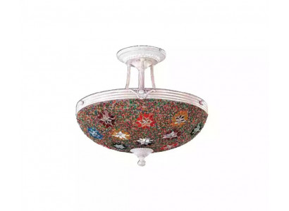 Lustre Lustre Lampe de plafond Lampes Verre Multicolore