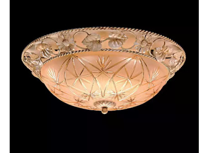 Lustre Plafonnier Lustre Lampe Plafond Lampes Verre Or Rond