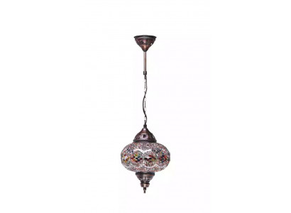 Plafonnier lustre Lustre Suspension Lampe Lampe en verre Argent neuf