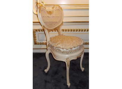 Chaise de salle à manger 1 place Fauteuil en bois de luxe de classe baroque rococo Design de mobilier neuf