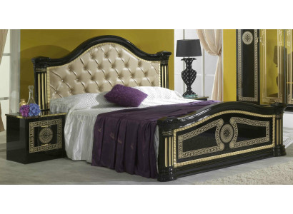 Lit Chesterfield Lit en cuir Lit rembourré Chambre à coucher Lit double Lits 180x200cm