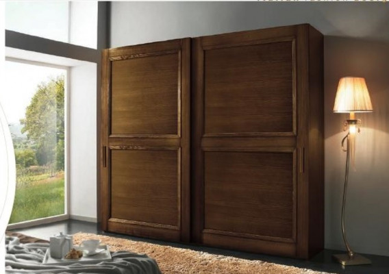 Armoire Armoires Vêtements Armoire Luxe Portes Coulissantes Conception Bois Moderne