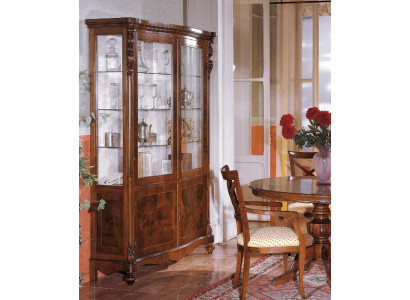 Armoire de luxe Meubles en bois Armoires Vitrine Étagère Classeur Vitrine Antique