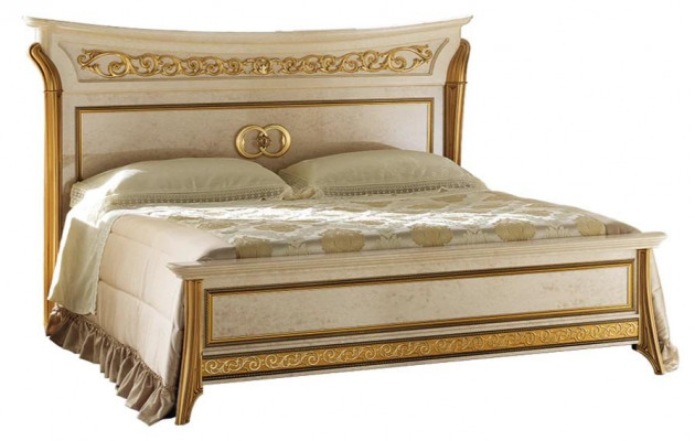 Design de lit Lit double de luxe Lits d'hôtel Chambre à coucher 180x200 Meubles arredoclassic