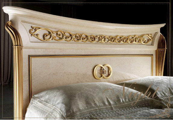 Lit royal ancien royal Lit Chambre Lit rembourré Baroque Rococo Designer