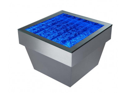 Conception Table Table Basse Colonnes d'Eau Décor Colonne Eau Tables de Canapé LED