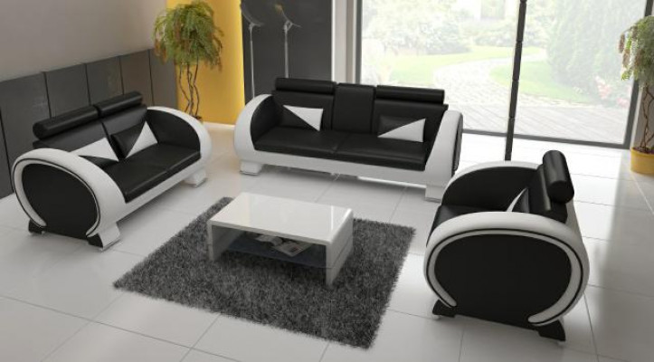 CANAPÉ 3+1 EN CUIR ENSEMBLE DE REVÊTEMENT DE CANAPÉ CANAPÉ EN CUIR DESIGNER SOFA avec USB