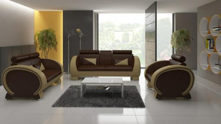 CANAPÉ 3+1 EN CUIR ENSEMBLE DE REVÊTEMENT DE CANAPÉ CANAPÉ EN CUIR DESIGNER SOFA avec USB