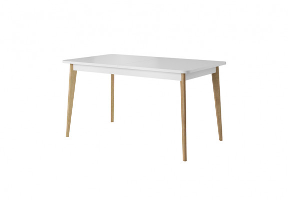 Table à manger en bois moderne, table à manger en bois de 140/180 cm, extensible pour la salle à manger.