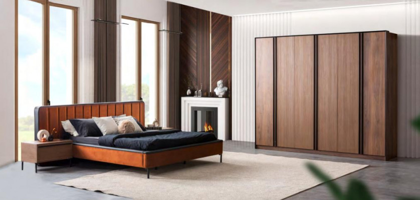 Conception d'armoire de luxe Armoire de style moderne Mobilier de chambre neuf