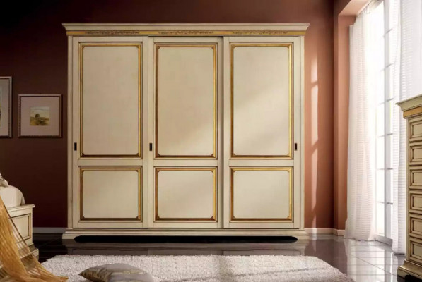 Armoire en bois Armoire Meubles de chambre Conception Armoires Beige