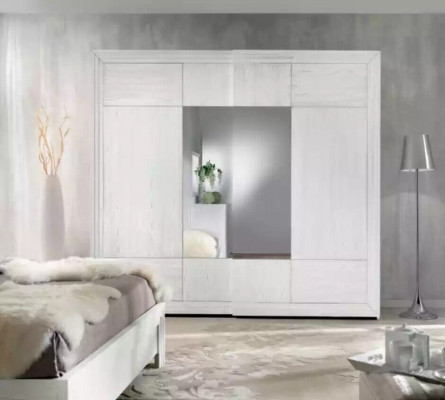 Armoire Blanche Armoire en Bois Chambre à Coucher Design Mobilier Moderne neuf