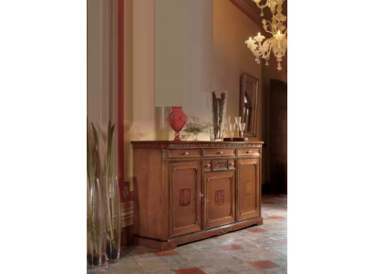 Armoire classique en bois massif Buffet de meubles italiens en bois massif